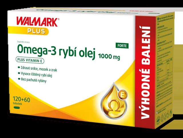 Walmark Omega 3 rybí olej Forte 180 tablet