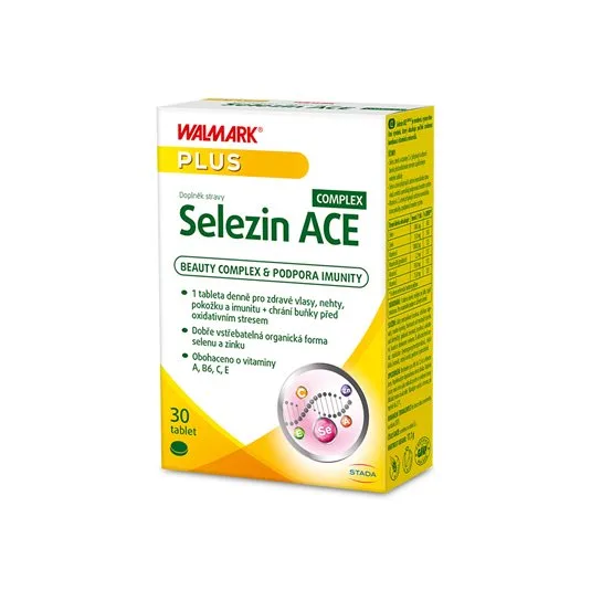 Walmark Selezin ACE COMPLEX, organický selen a zinek + vitaminy A, C, E 30 tablet