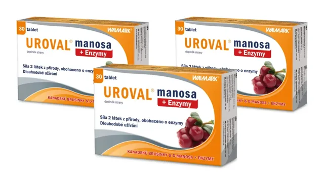 Walmark Uroval manosa + enzymy 3x30 tablet