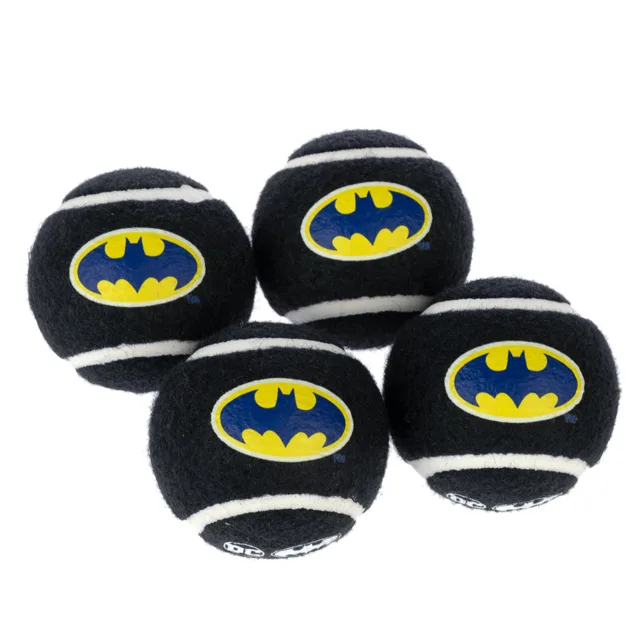 Warner Bros™ DC sada tenisových míčků Batman - 4 kusy (Ø 6,3 cm každý)