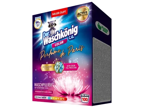 Waschkönig C.G. Perfume de Paris prací prášek na barevné prádlo 100 PD