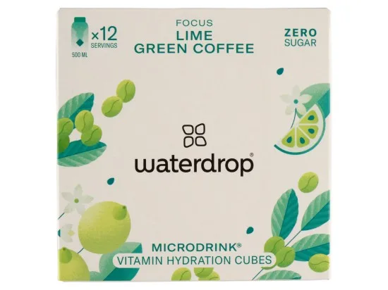 Waterdrop Microdrink limetka, zelená káva, citronový list příchuť 25,2 g