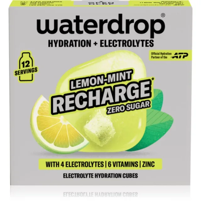 Waterdrop Microlyte rehydratační elektrolytový nápoj s vitamíny Lemon Mint Recharge 12 ks
