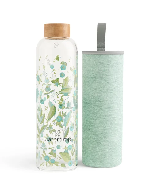 Waterdrop Skleněná lahev 600 ml - Edition Clean transparentní