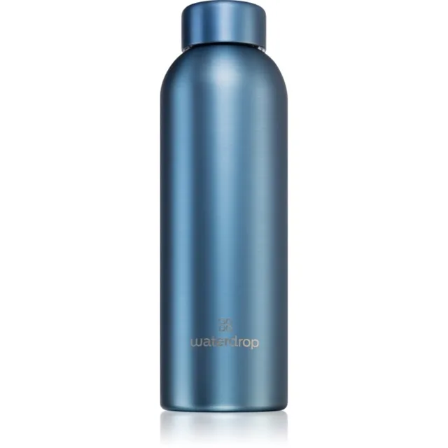 Waterdrop Thermo Steel Metal nerezová láhev na vodu barva Blue Brushed 1 ks