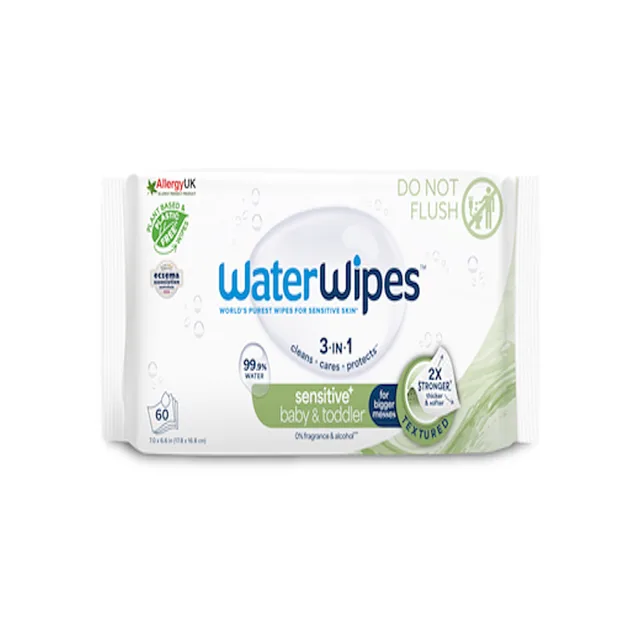 WATERWIPES Ubrousky vlhčené Baby&Toddler 3in1 60 ks