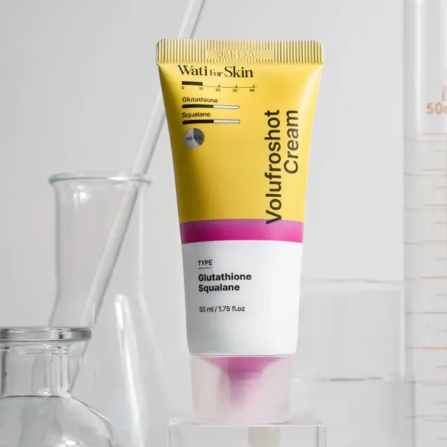 WATI FOR SKIN - Glutathione Squalane Volufroshot Cream - Rozjasňující a vyživující pleťový krém - 50 ml