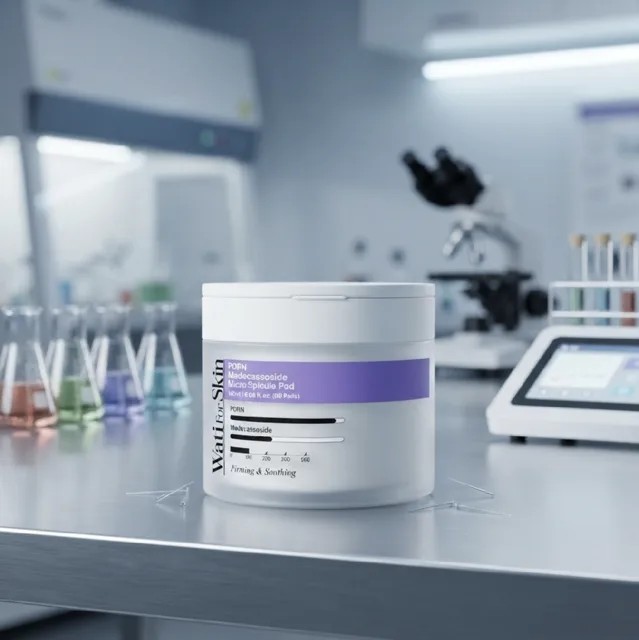 WATI FOR SKIN - PDRN Madecassoside Micro Spicule Pad - Regenerační a zklidňující tonerové polštářky - 60 ks