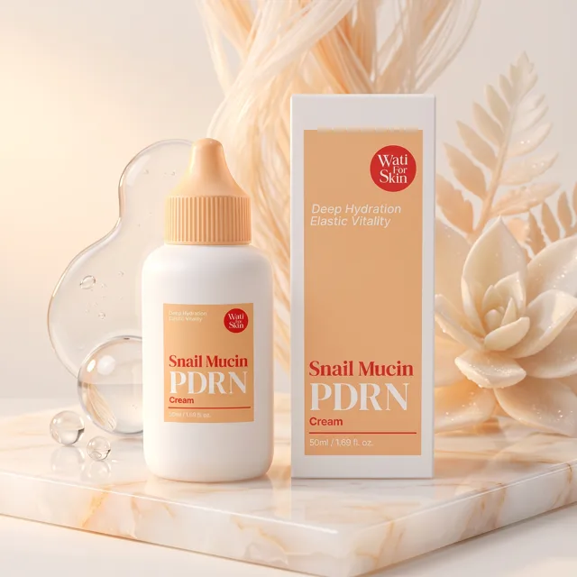 WATI FOR SKIN - Snail Mucin PDRN Cream - Regenerační pleťový krém se šnečím mucinem a PDRN - 50 ml