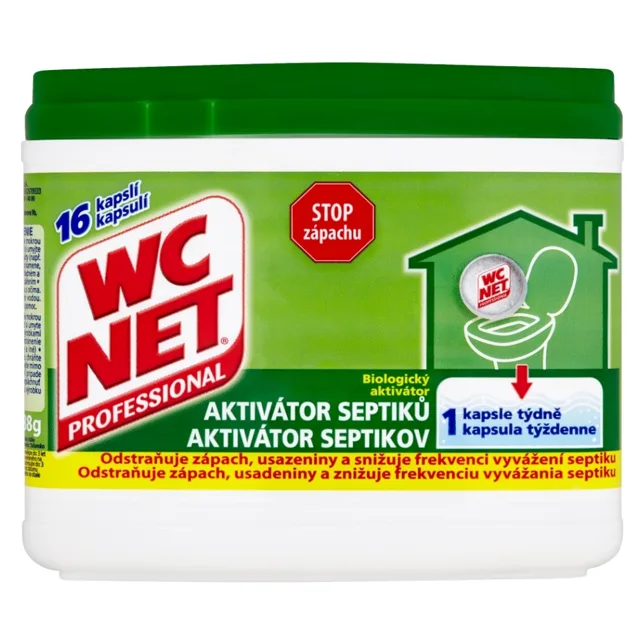 WC NET biologický aktivátor septiků 16 kusů