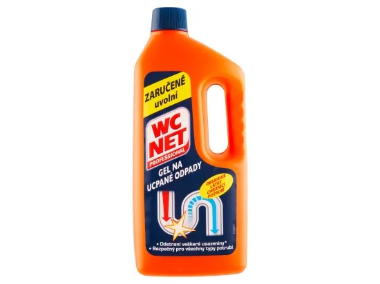 WC Net Professional gel na ucpané odpady 1000 ml