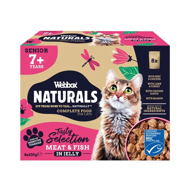 Webbox Naturals Meat &amp; Fish Senior 7+ - 12x100g