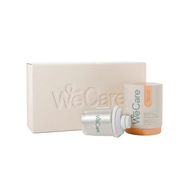 WeCare Dárková sada Beauty tubus 28 sáčků + Shaker