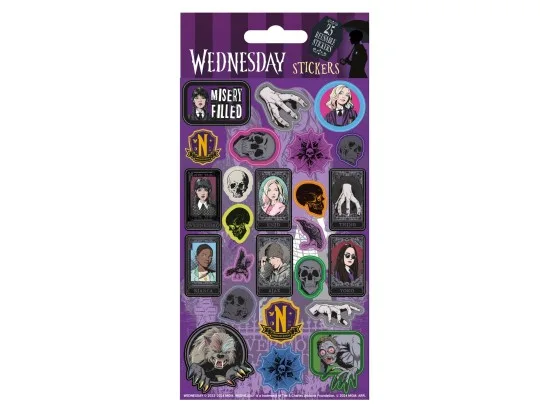 Wednesday samolepky 25 ks