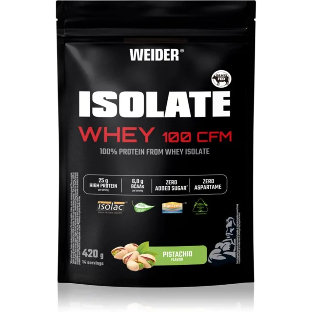 Weider Isolate Whey 100 CFM syrovátkový izolát příchuť Pistachio 420 g