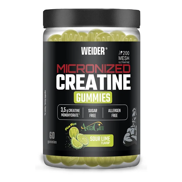 WEIDER Micronized creatine mesh 200 gummies limetka 60 kapslí
