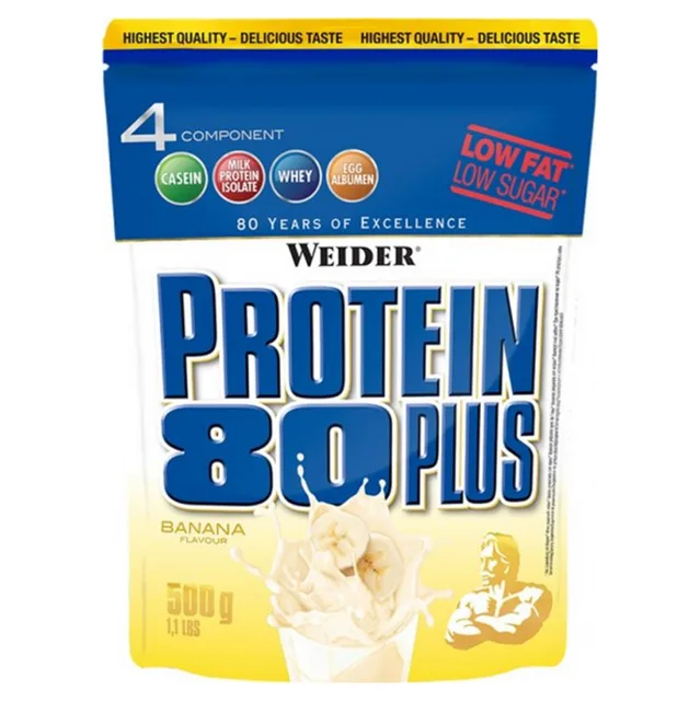 WEIDER Protein 80 plus banán 500 g