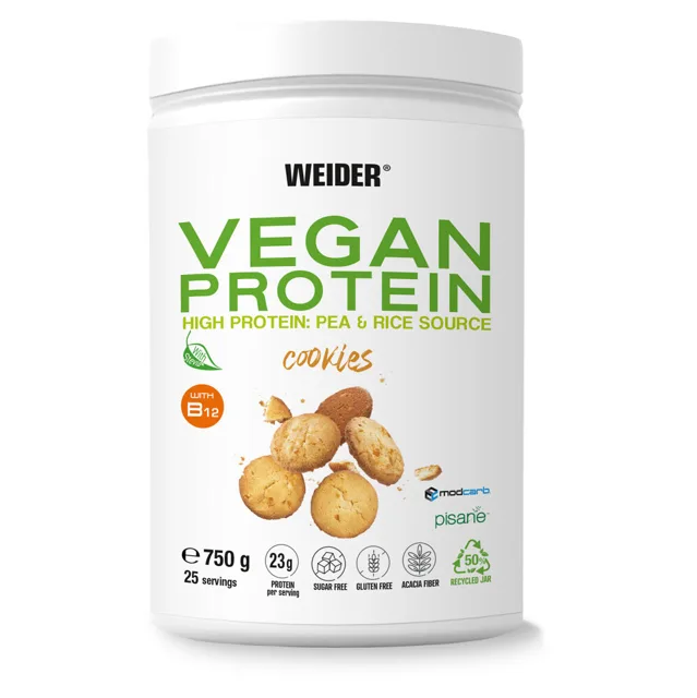 WEIDER Vegan protein příchuť cookies 750 g