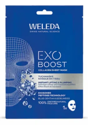 Weleda Exo Boost Kolagénová pleťová maska Modrý hořec a protěž alpská 20 ml