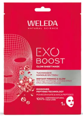 Weleda Exo Boost Zpevňující pleťová maska Granátové jablko a Maca-peptidy 20 ml