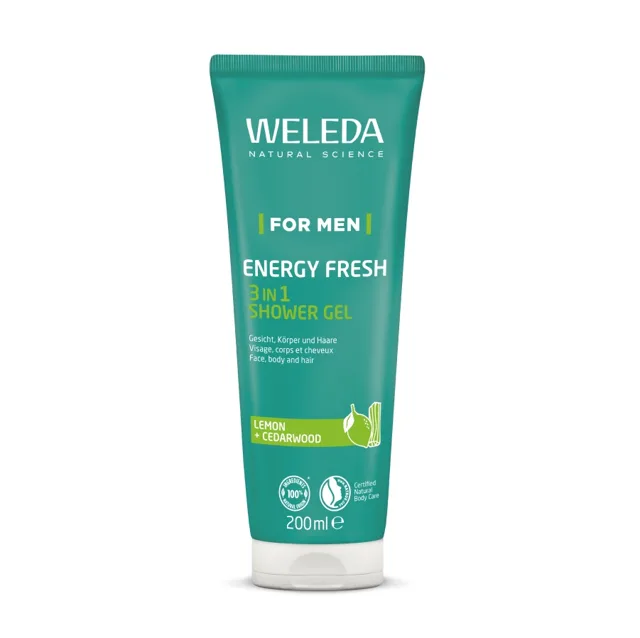 Weleda For Men Energy Fresh 3v1 Sprchový gel 200 ml
