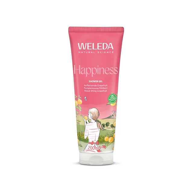 WELEDA Happiness Grepový sprchový gel 200 ml, poškozený obal