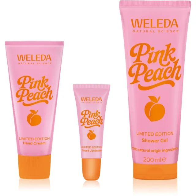 Weleda Pink Peach sada pro výživu a hydrataci