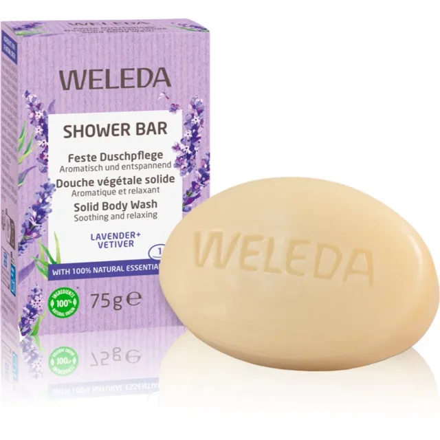 Weleda Shower Bar Lavender tuhé mýdlo s levandulí 75 g