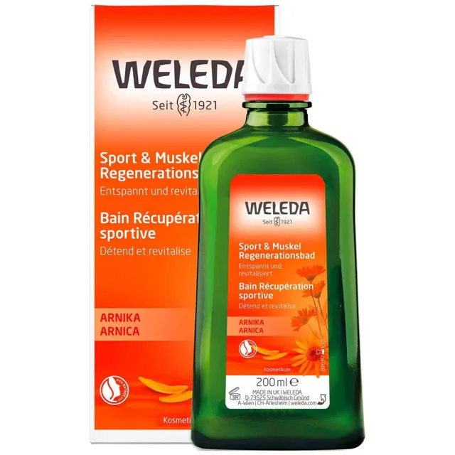 WELEDA Sport Arnika sportovní a regenerační koupel, 200 ml