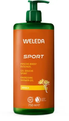 Weleda Sport osvěžující sprchový gel s regeneračním účinkem Arnica, Rosemary Lavender 750 ml