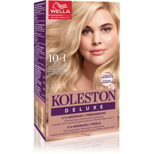 Wella Koleston Deluxe barva na vlasy bez amoniaku odstín 10/1 Extra Light Ash Blonde 100 ml