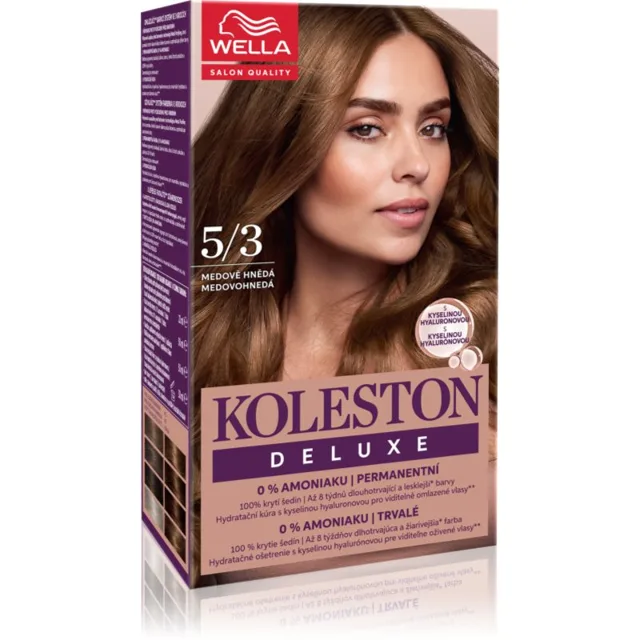 Wella Koleston Deluxe barva na vlasy bez amoniaku odstín 5/3 Light Gold Brown 100 ml
