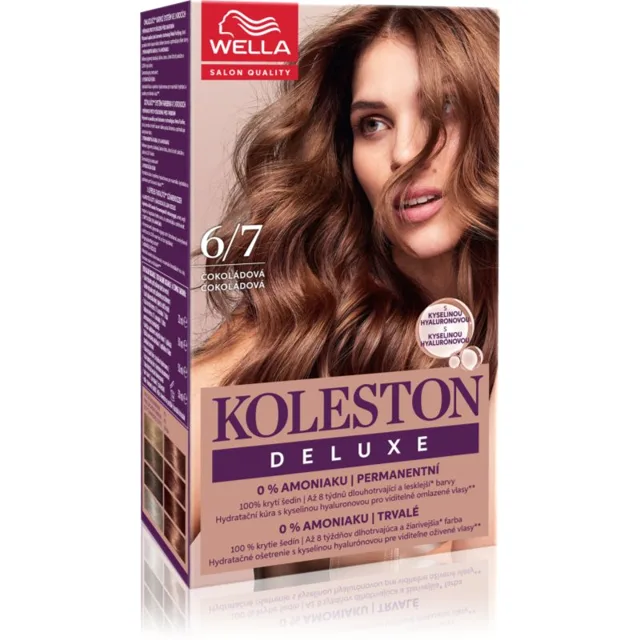 Wella Koleston Deluxe barva na vlasy bez amoniaku odstín 6/7 Chocolate 100 ml