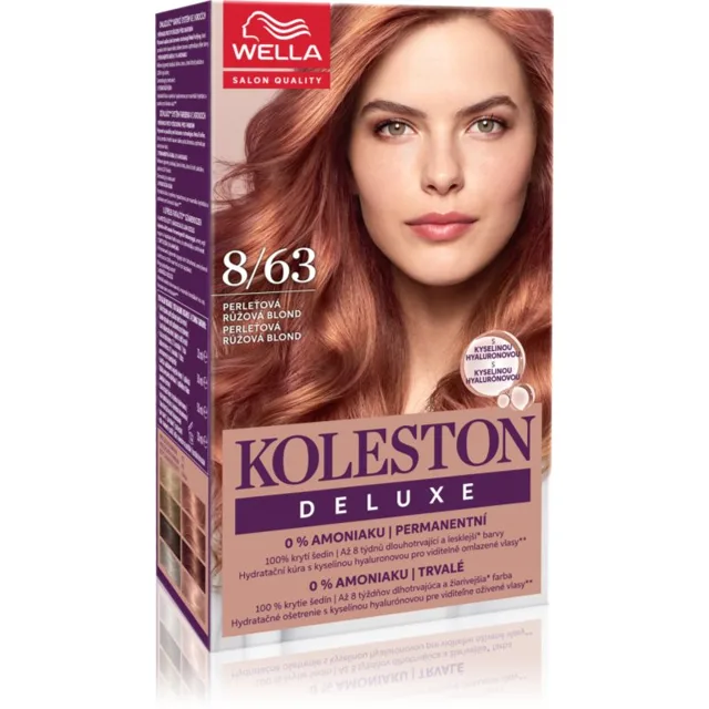 Wella Koleston Deluxe barva na vlasy bez amoniaku odstín 8/63 Light Rose Gold 100 ml