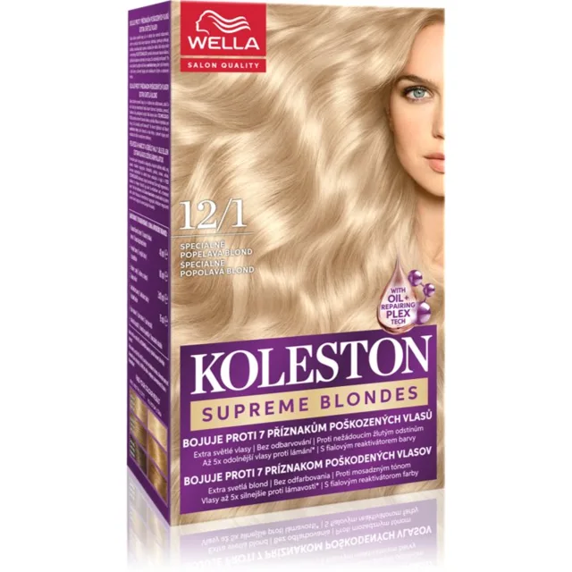 Wella Koleston Supreme barva na vlasy odstín 12/1 Ultra Light Ash Blonde 100 ml