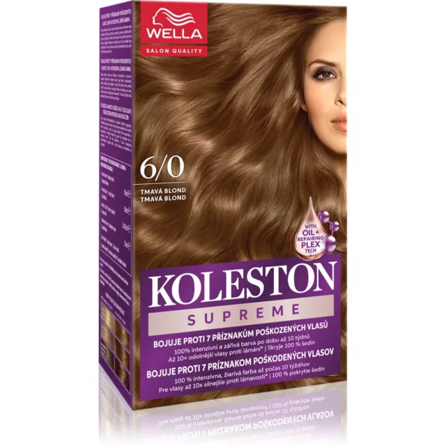 Wella Koleston Supreme barva na vlasy odstín 6/0 Dark Blonde 100 ml