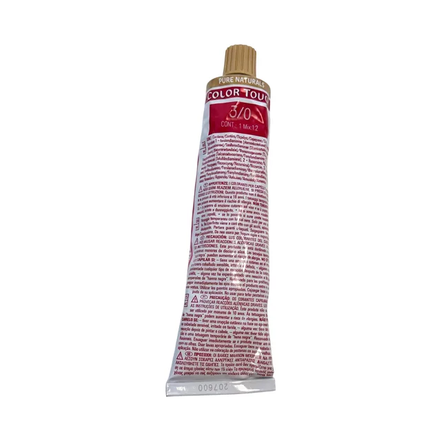 Wella Professionals Color Touch Pure Naturals 3/0 – tmavě hnědá barva na vlasy60 ml  (bez krabice)