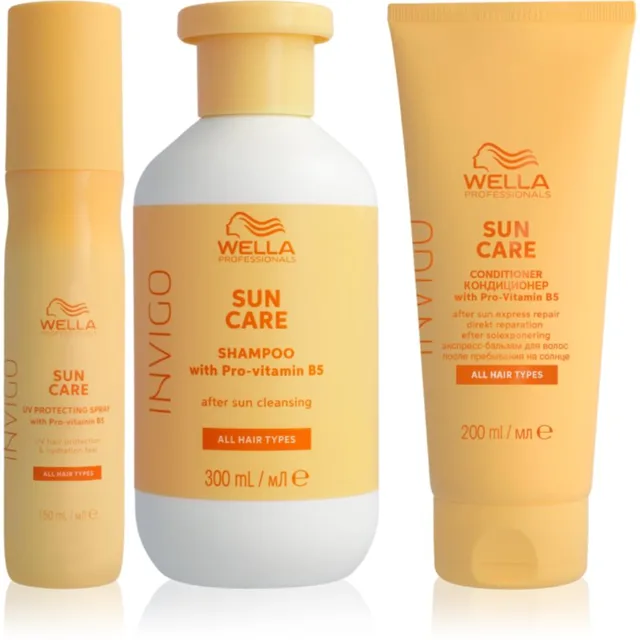 Wella Professionals Invigo Sun Bundle sada pro vlasy namáhané sluncem 3 ks