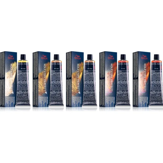 Wella Professionals Koleston Perfect ME+ Bundle barva na vlasy výhodné balení odstín 55/55, 7/73, 6/73, 6/3, 8/73