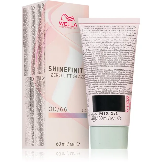 Wella Professionals Shinefinity Zero Lift Glaze demipermanentní barva na vlasy odstín 00/66 - Violet Booster 60 ml