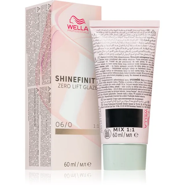 Wella Professionals Shinefinity Zero Lift Glaze demipermanentní barva na vlasy odstín 06/0 - Natural Brandy 60 ml