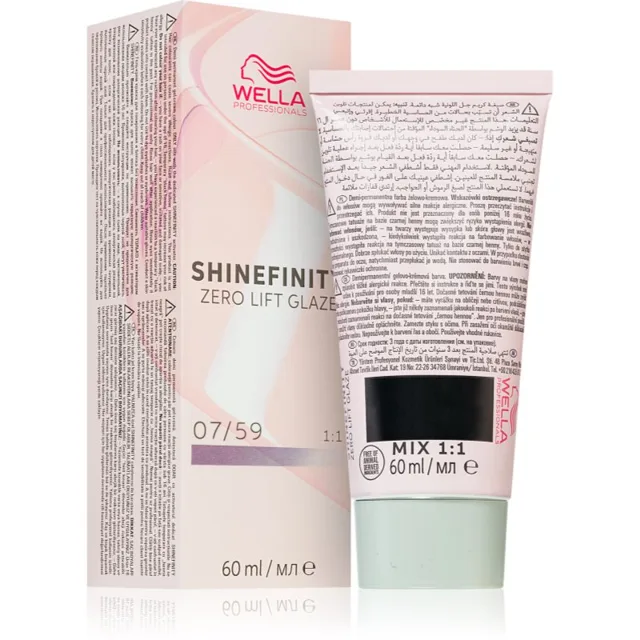Wella Professionals Shinefinity Zero Lift Glaze demipermanentní barva na vlasy odstín 07/59 - Strawberry Wine 60 ml