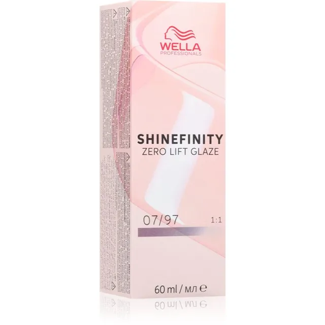Wella Professionals Shinefinity Zero Lift Glaze demipermanentní barva na vlasy odstín 07/97 60 ml