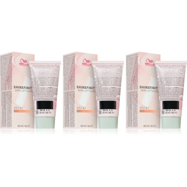 Wella Professionals Shinefinity Zero Lift Glaze demipermanentní barva na vlasy výhodné balení odstín 05/37