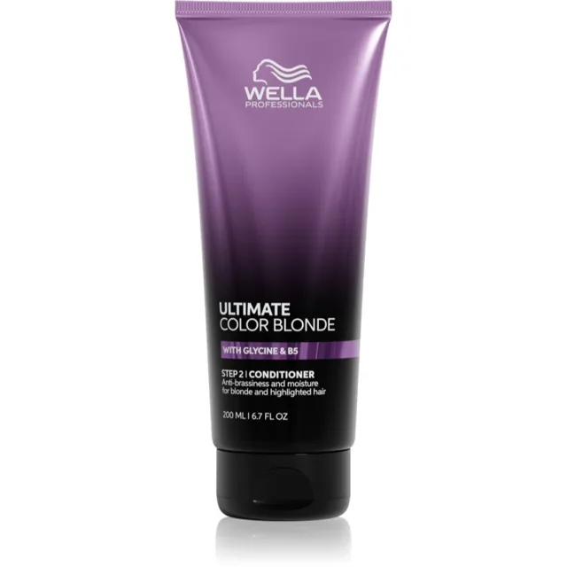 Wella Professionals Ultimate Color Blonde Conditioner hydratační kondicionér neutralizující žluté tóny pro zesvětlené, melírované studené blond vlasy