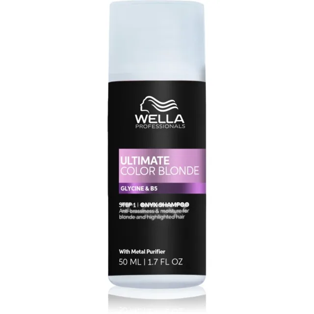 Wella Professionals Ultimate Color Blonde Shampoo šampon neutralizující žluté tóny pro zesvětlené nebo melírované vlasy 50 ml