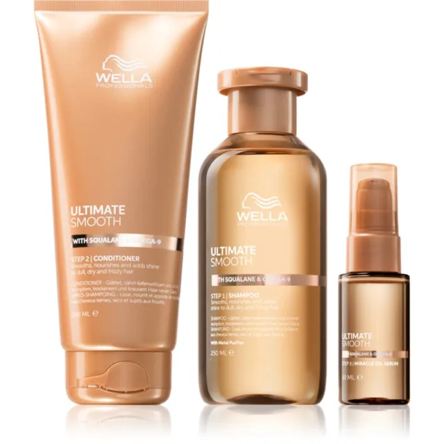 Wella Professionals Ultimate Smooth výhodné balení pro lesk a hebkost vlasů