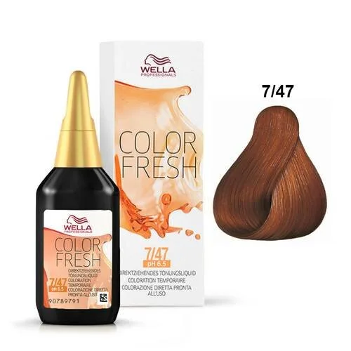 Wella Wella, Color Fresh, odstín 7/47, 75 ml