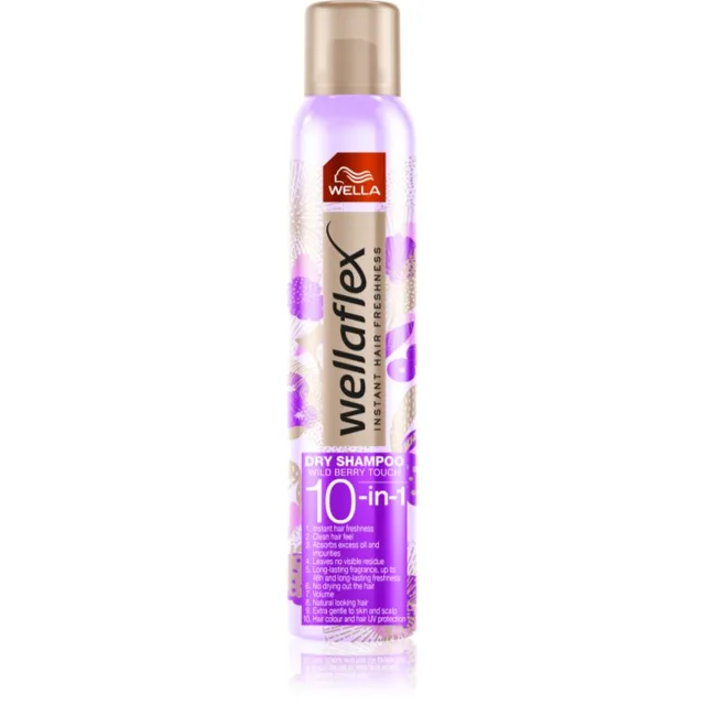 Wella Wellaflex Wild Berry Touch suchý šampon s jemnou květinovou parfemací 180 ml