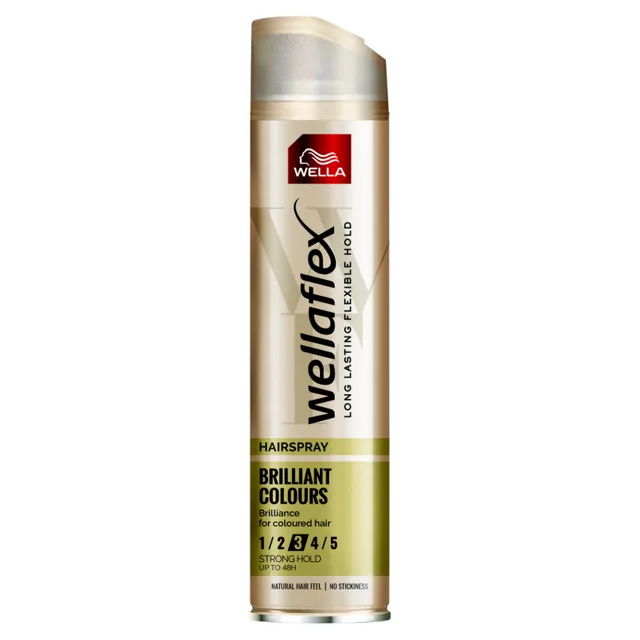WELLAFLEX  Brilliant Colors Lak na vlasy Strong Hold 250 ml
